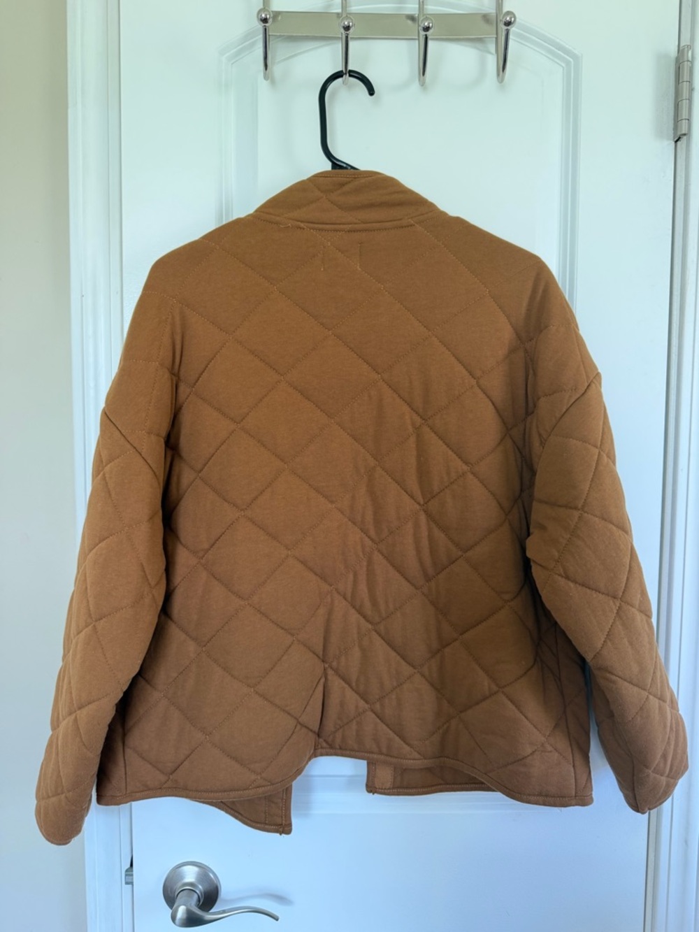 Time and Tru Quilted Snap-Front Jacket - Camel - Picture 3 of 3